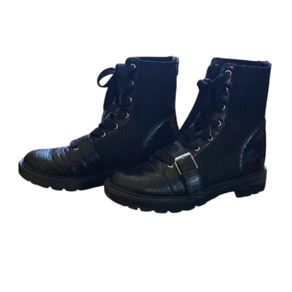 dv by Dolce Vita Black Combat Boots | Size 7 | Pre-Owned - Picture 2 of 8